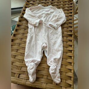 Lively Mew Born Soft Pink Patterned Kids Footie